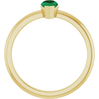 Émeraude Solitaire Marquise Emerald Ring