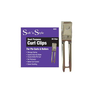 Burmax Soft N Style Dual Purpose Curl Clips, One Size