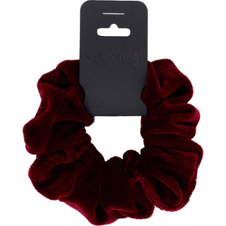 Smoothies Scrunchie Velour Burgundy Large