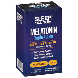 Sleep Soundly Melatonin Triple Action 10 Mg Tablets 30Ct