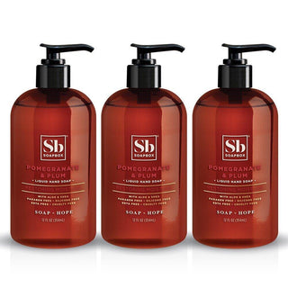 Soapbox Liquid Hand Soap, Pomegranate & Plum 12oz