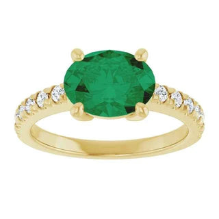 Rêve d’Émeraude 14K Gold Emerald & Diamond Ring