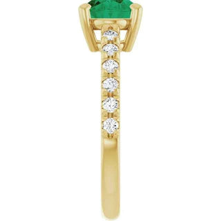 Rêve d’Émeraude 14K Gold Emerald & Diamond Ring