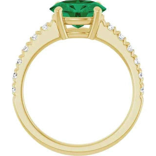 Rêve d’Émeraude 14K Gold Emerald & Diamond Ring