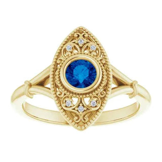 Bleu Héritage Sapphire Vintage Ring