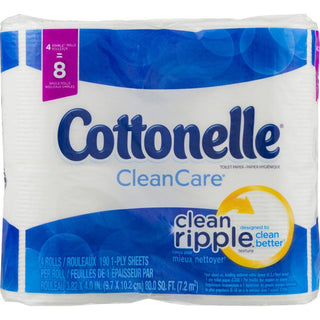 Cottonelle Clean Care Toilet Paper, Double Rolls, 1-Ply