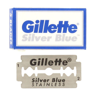 Gillette Silver Blue Double Edge Razor Blades - 5 Pack