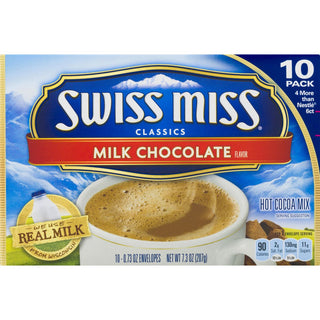 Swiss Miss Classics Milk Chocolate Hot Cocoa Mix, 10 Count 7.3 Oz