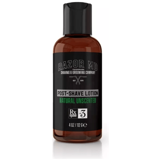 Razor MD Rx Natural Unscented Post Shave Lotion 4 oz