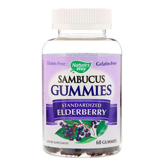 Nature's Way Sambucus Standardized Elderberry Gummies Immune Support 60 Ct
