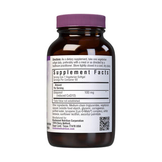 Bluebonnet Ubiquinol 100mg 60 Vegetarian Softgels