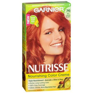 Garnier Nutrisse Nourishing Color Creme # 76 Rich Auburn Blonde Por 1 A
