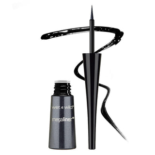 Wet n Wild Megaliner Liquid Eyeliner 871a Black, 0.12 Ounce