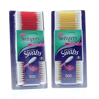 Swisspers Double Tipped Cotton Swabs 500ct