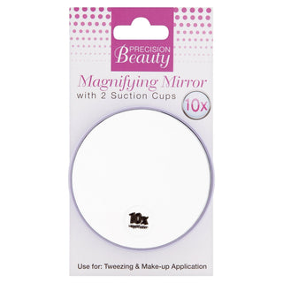 Precision Beauty Suction Cup Mirror 3 1/2 inch 10X in Purple