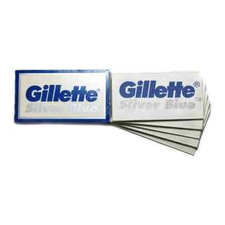 Gillette Silver Blue Double Edge Razor Blades - 5 Pack