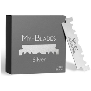 My-Blades Silver Single Edge Razor Blades 100 ct