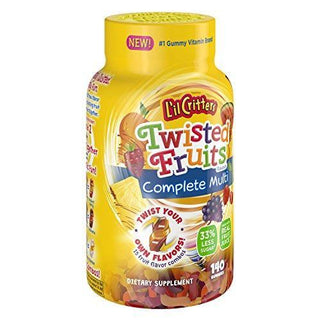 L'il Critters Twisted Fruits Complete Dietary Supplement Gummies