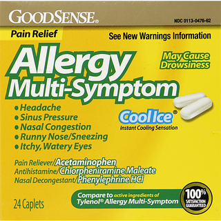 Good Sense Allergy Multi-Symptom Caplets, Cool Ice