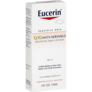 Eucerin Q10 Sensitive Skin Face Lotion SPF 15 4 Oz