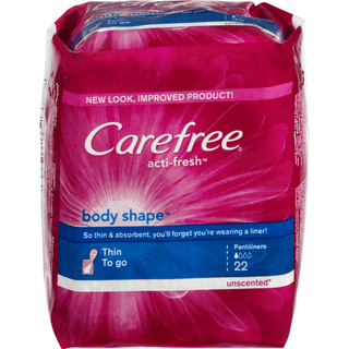 Carefree Acti-Fresh Body Shape Thin To Go Unscented Pantiliners
