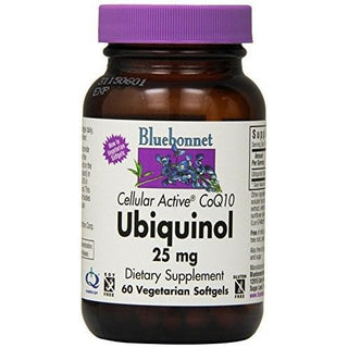 Bluebonnet Cellular Active Coq10 Ubiquinol 25 Mg "60 Softgel Capsules"