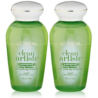 L'Oreal Paris Clean Artiste Waterproof Long Wearing Eye Makeup Remover 4 Oz