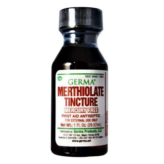 Germa Merthiolate Tincture Antiseptic First Aid Liquid, 1 Oz