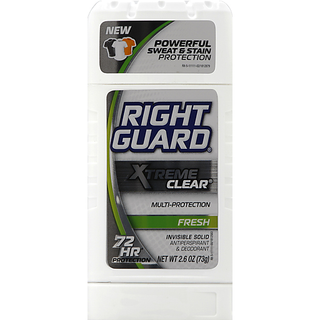 Right Guard Antiperspirant Deodorant Xtreme Invisible Ultimate Fresh
