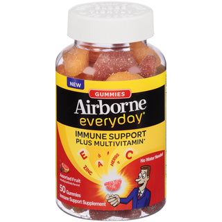 Airborne Everyday Immune Support, Plus Multivitamin, Gummies, Assorted Fruit