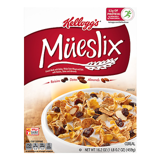 Mueslix Cereal, Raisins, Dates, Almonds 16.2 Oz