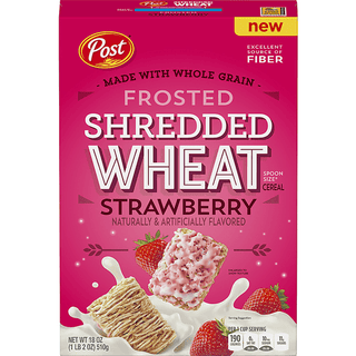 Post Shredded Wheat Frosted Strawberry Cereal 18 Oz. Box