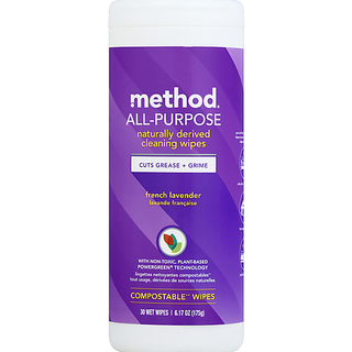 Method Wipes, All Purpose, French Lavender 30 Oz