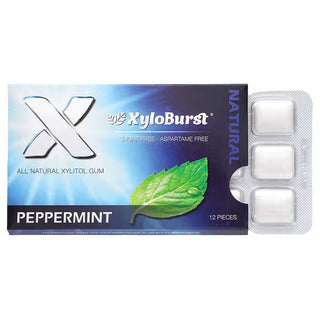 XyloBurst Xylitol Gum Peppermint Kiss - 12 Piece