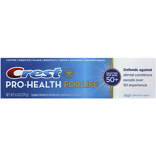Crest Pro-Health For Life Toothpaste, Fluoride, Smooth Mint