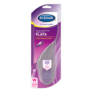Dr Scholls Stylish Step Clear Cushioning Insoles For Flats, 1 Pair, Size 6-10