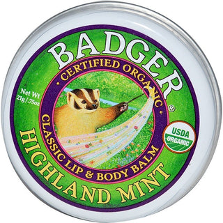 , (Badger Balm) Badger Lip Body Classic, Highland Mint 0.75 Oz