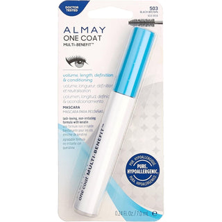 Almay One Coat Multi-Benefit Mascara Black Brown 0.24 Oz