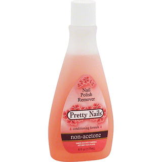 Pretty Nails Nail Polish Remover, Non-Acetone