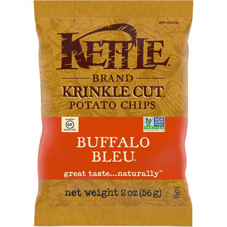 Kettle Brand Krinkle Cut Buffalo Bleu Potato Chips 2 Oz. Bag