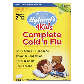 Hyland's 4 Kids Cold 'n Flu, Complete, Quick-Dissolving Tablets