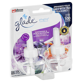 Glade Plugins Scented Oil Refills, Lavender & Peach Blossom