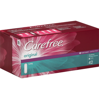 Carefree Pantiliners, Original, Long, Fresh Scent