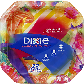 Dixie Ultra Moments Plates, 10 Inch
