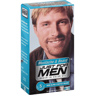 Just For Men Brush-In Color Gel, Mustache & Beard, Dark Blond/Lightest Brown M-15