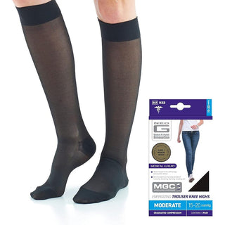 NEO G Energizing Knee High Compression Socks, Black, X-Large (XL)
