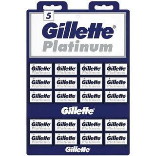 Gillette Platinum Double Edge Razor Blades - 20x5 Pack