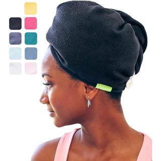 Aquis Original Microfiber Hair Turban Black