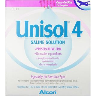 Unisol 4 Preservative Free Saline Solution, 12 oz