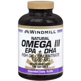 Windmill Omega III EPA + DHA Softgels Natural 180 Soft Gels